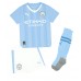 Manchester City Phil Foden #47 Domáci Detský futbalový dres 2023-24 Krátky Rukáv (+ trenírky)